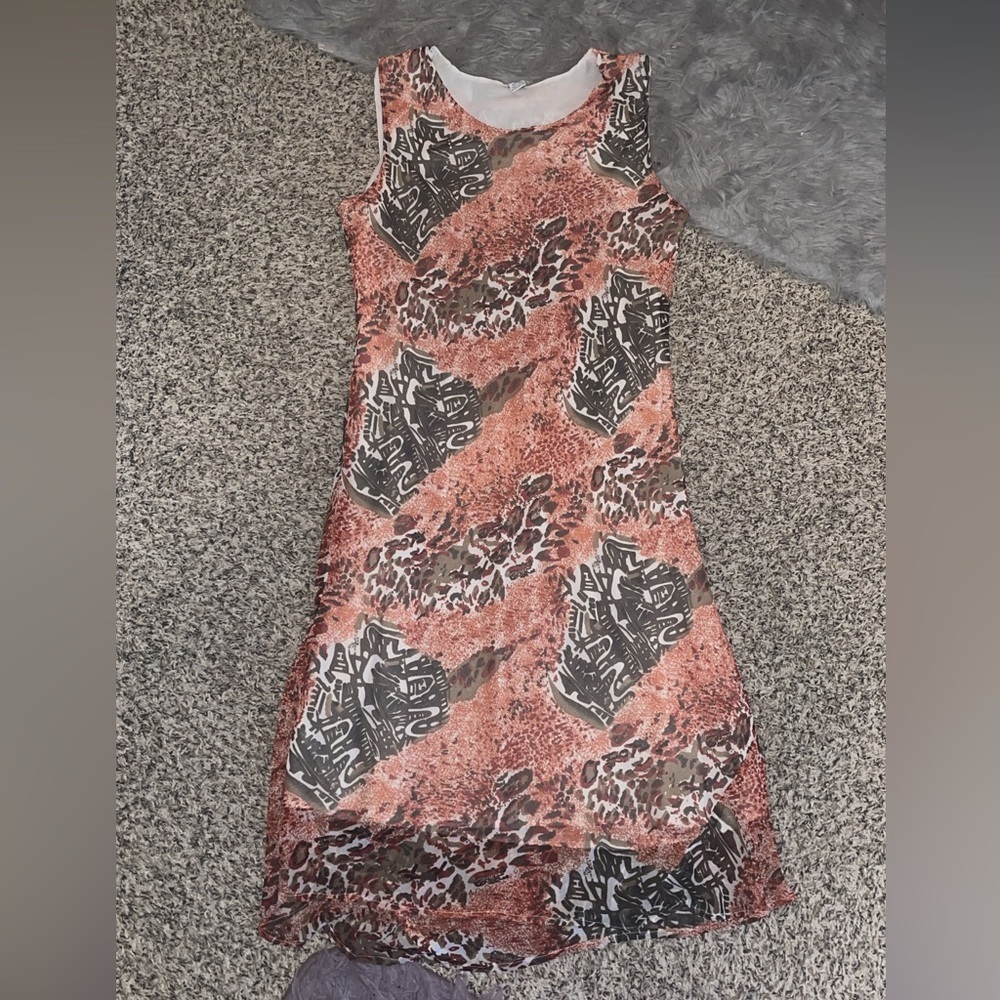 Leopard & Tribal Pattern Dress